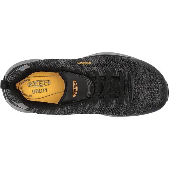 Keen Womens size 7.5M Sparta Black Grey Alloy Toe ESD Work Shoes ~ runs small - Picture 4 of 7